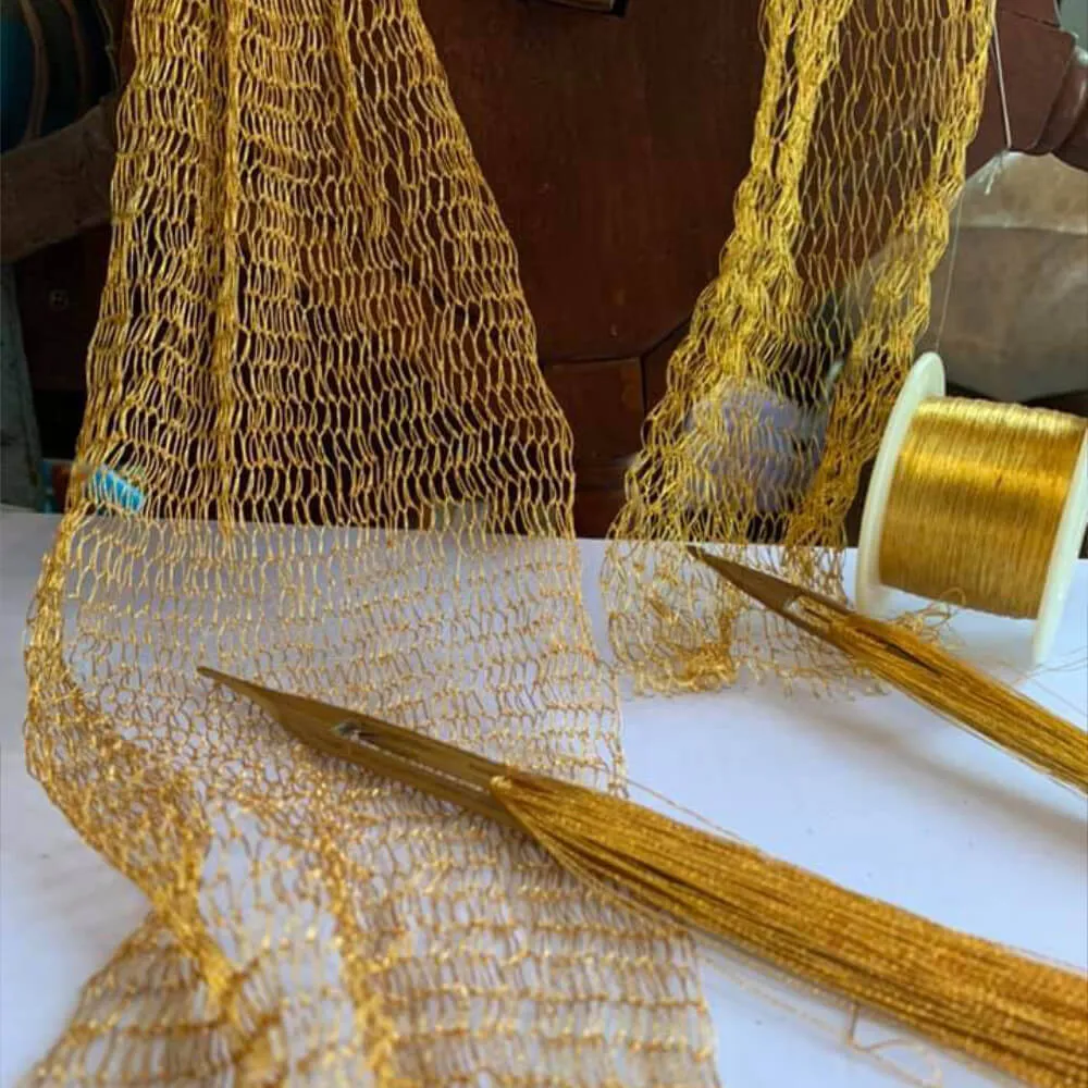 Golden Net Shawl