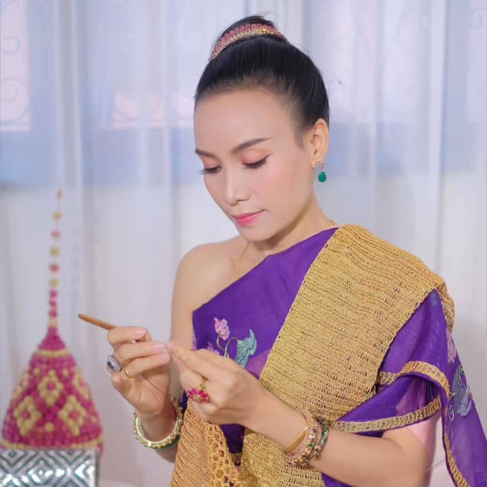 Golden Net Shawl