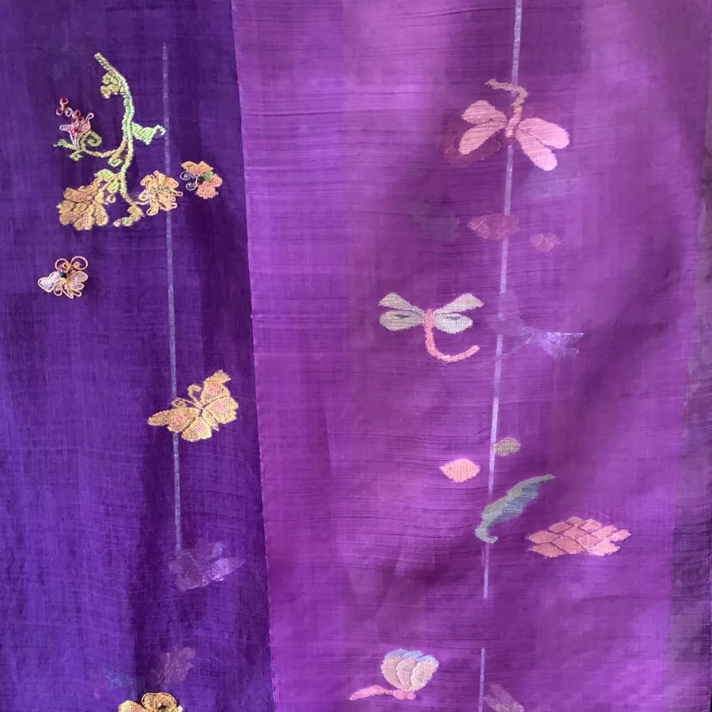 Chitphavan's textiles on model