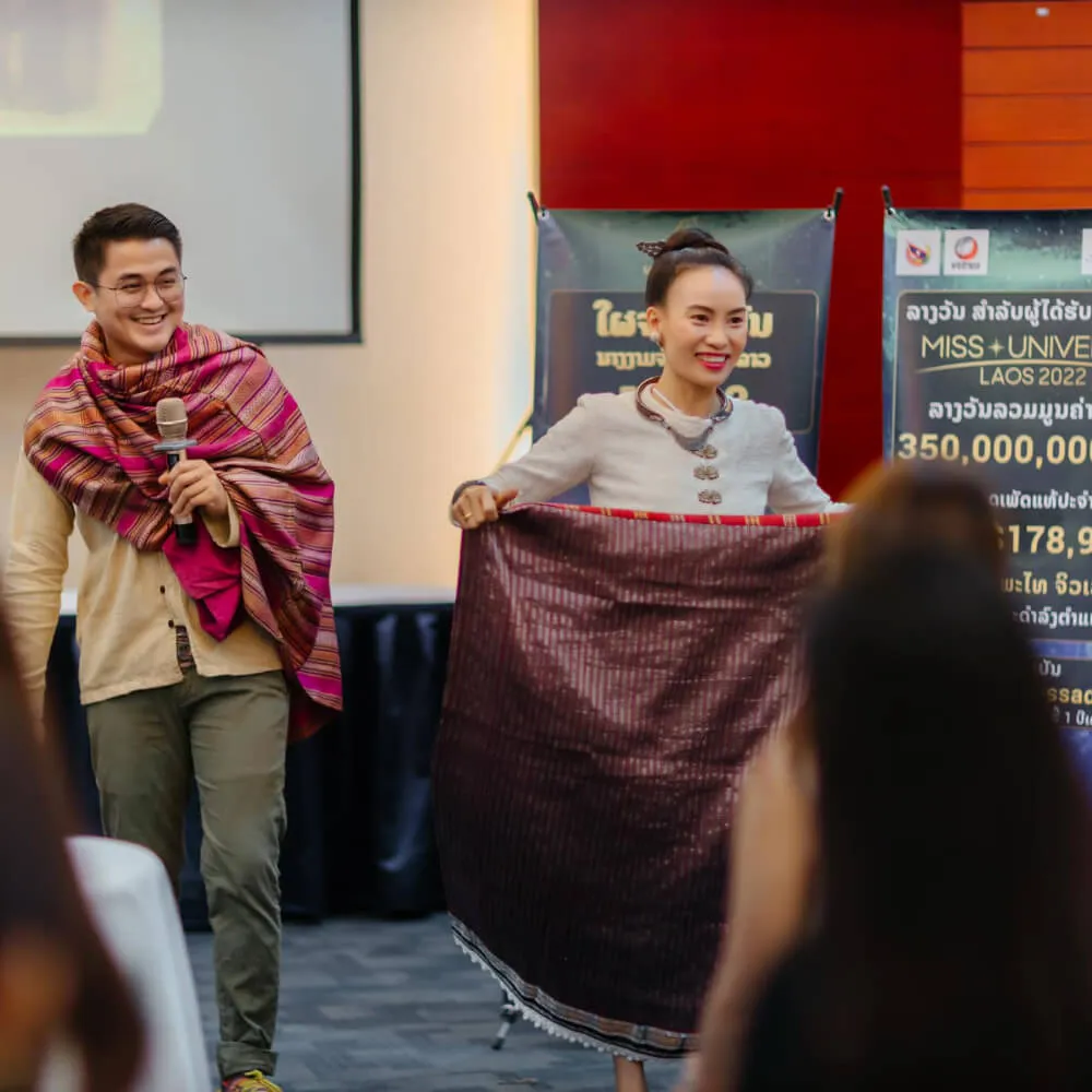 Chitphavan at the Miss Universe Laos 2022