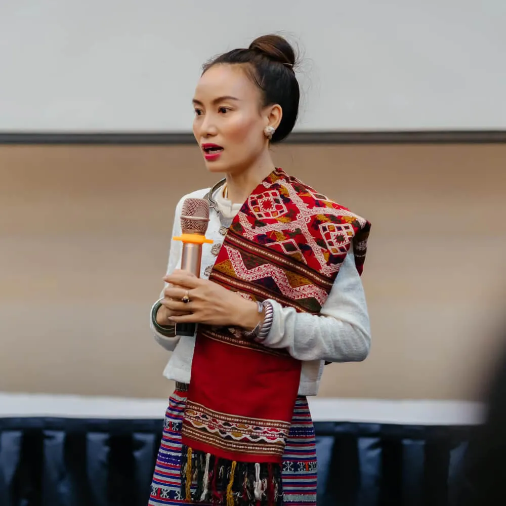 Chitphavan at the Miss Universe Laos 2022