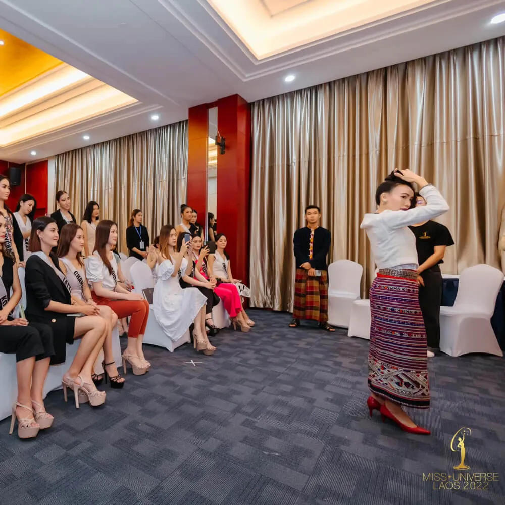 Chitphavan at the Miss Universe Laos 2022