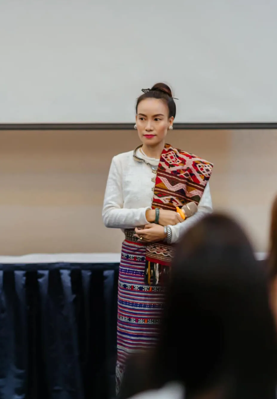 Chitphavan at the Miss Universe Laos 2022