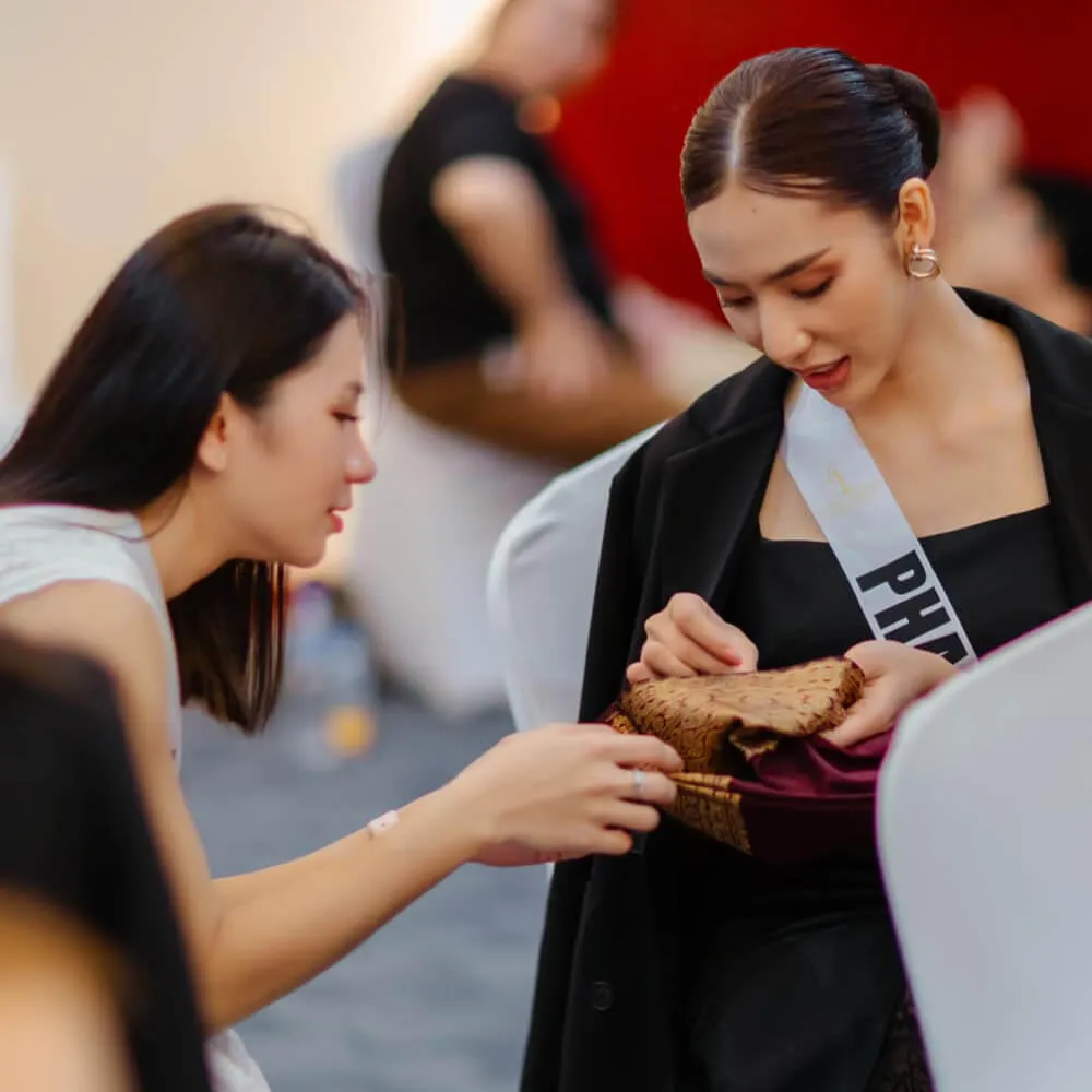 Chitphavan at the Miss Universe Laos 2022