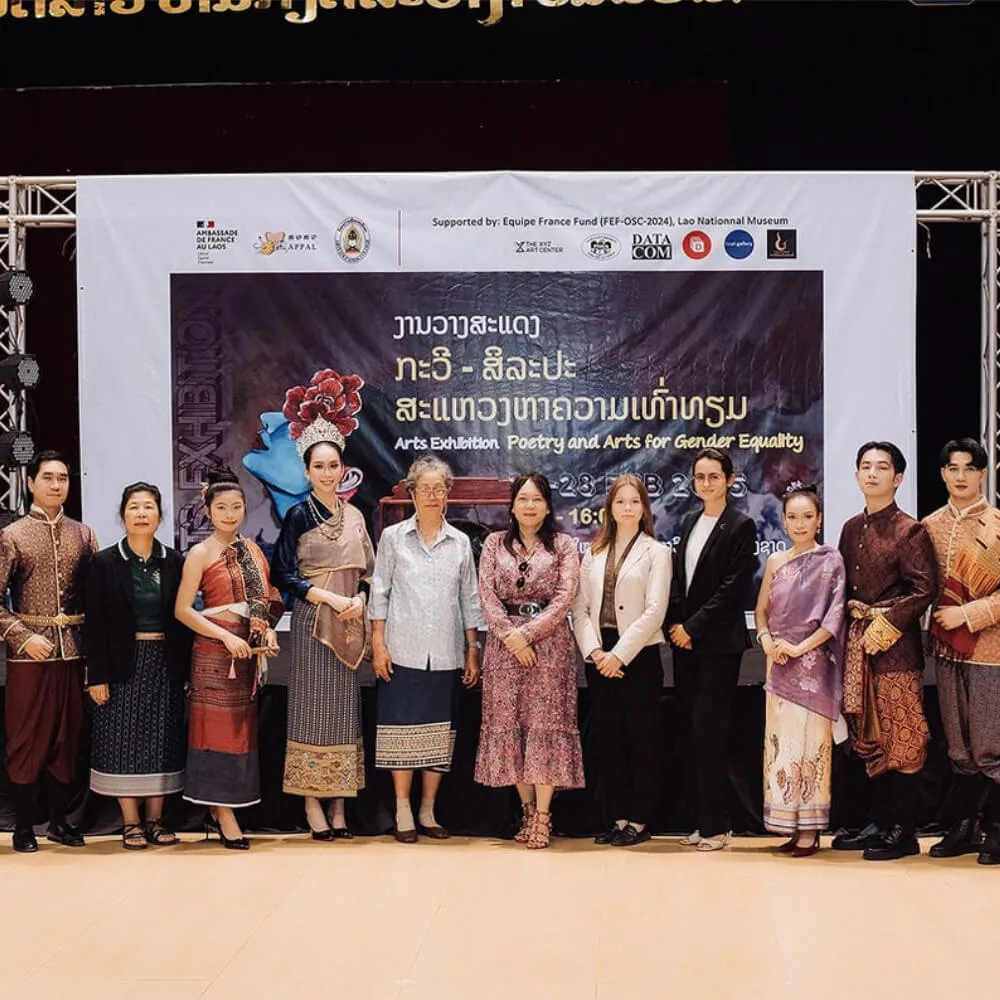 Chitphavan at the Arts Exhibition Poetry and Arts for Gender Equality 